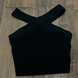 Aritzia sculpt knit criss cross tank